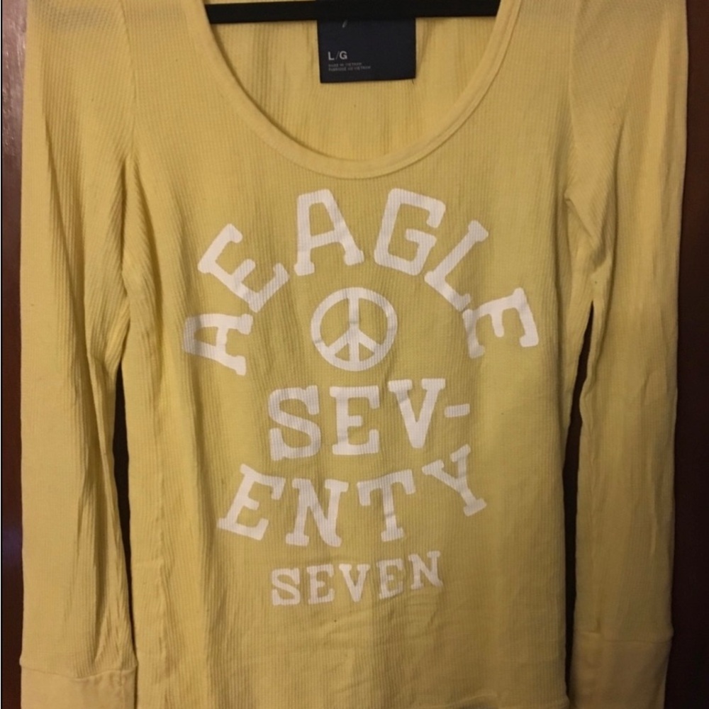 Yellow Long Sleeve Graphic Tee
